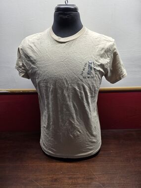 Men's Cream 'See No Evil' Graphic Crewneck T-Shirt